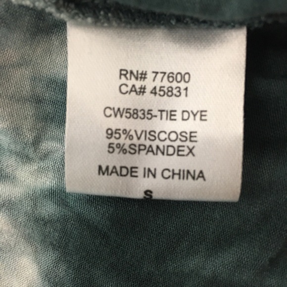 CHASER Tie Dye Kimono Open Cadigan Duster Beaded Sleeves BOHO Small - Picture 12 of 12